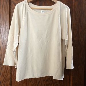 3/4 sleeve swing sweatshirt